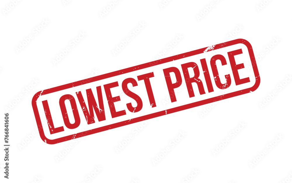 Red Lowest Price Rubber Stamp Seal Vector Red Lowest Price Rubber Stamp Seal Vector