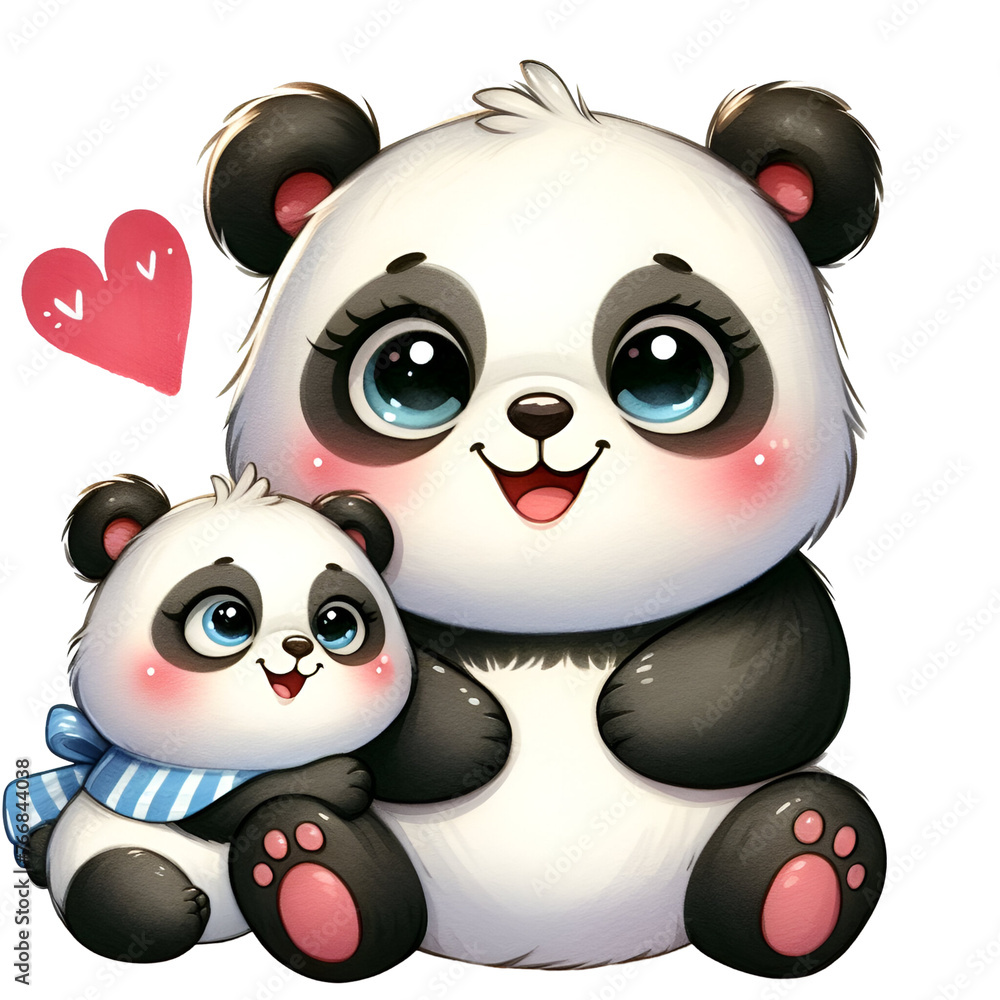 Watercolor Cute Happy Mother's Day Panda clipart Mom and Baby Graphics Love You Mommy Clipart collection for Motherhood Printable Card Paper Craft, Junk Journal Watercolor Cute Happy Mother's Day Panda clipart Mom and Baby Graphics Love You Mommy Clipart collection for Motherhood Printable Card Paper Craft, Junk Journal