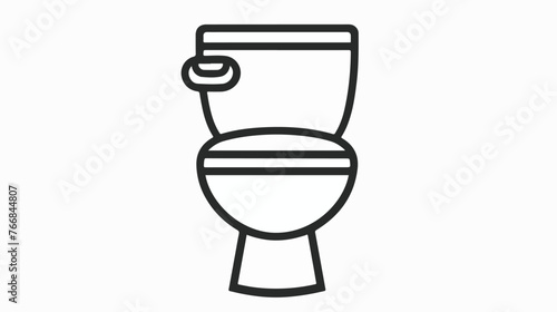 Toilet sheet icon. Outline toilet sheet vector icon flat