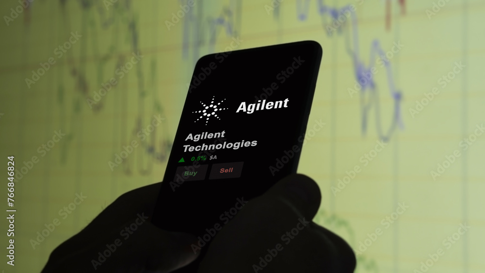 March 23rd 2024 , Santa Clara, California. Close up on logo of Agilent