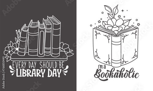 book quotes,  book lover vector, book day