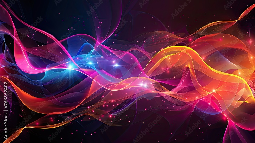 Obraz premium Abstract Background wave lines design