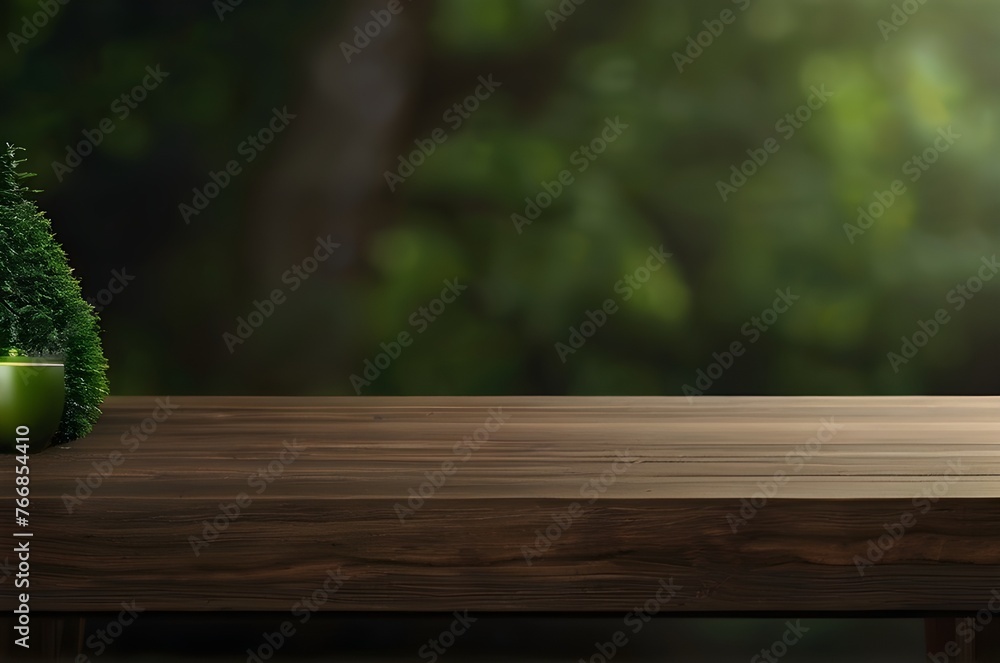 Dark wooden table, with empty surface and with more copy space Dark wooden table, with empty surface and with more copy space