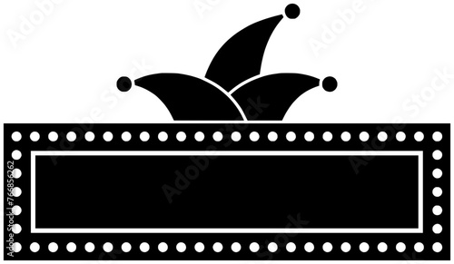 banner illustration april silhouette label logo day icon holiday outline party fool happy funny humor festival sign hat poster shape celebration text joy for vector graphic background