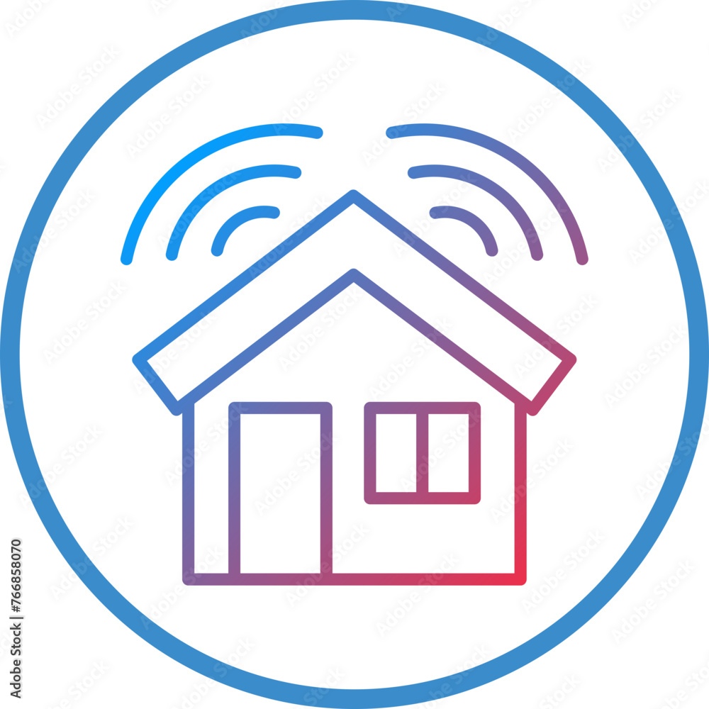 Vector Design Smart House Icon Style Vector Design Smart House Icon Style