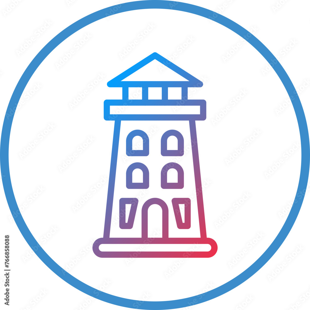 Vector Design Lighthouse Icon Style Vector Design Lighthouse Icon Style