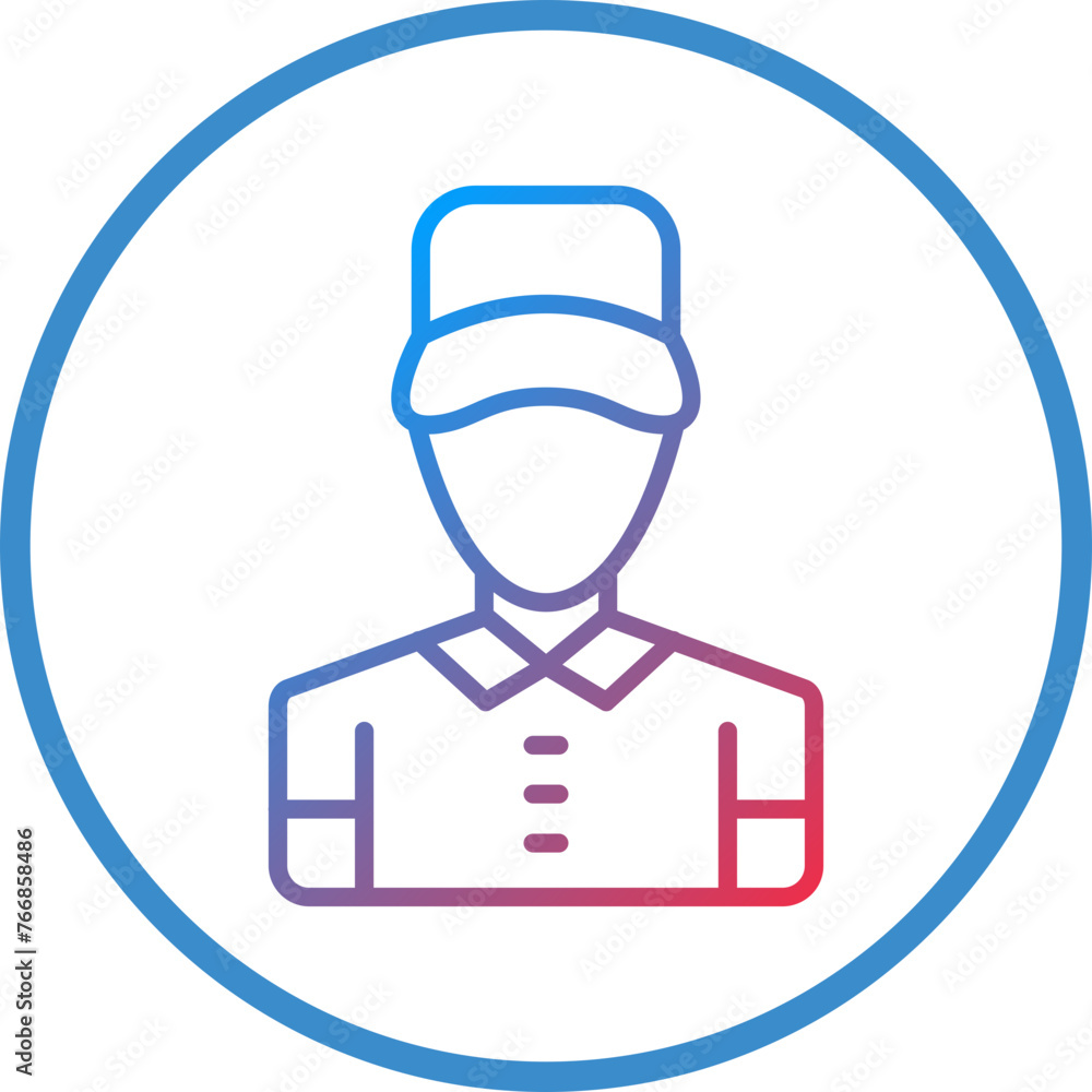 Vector Design Delivery Man Icon Style Vector Design Delivery Man Icon Style