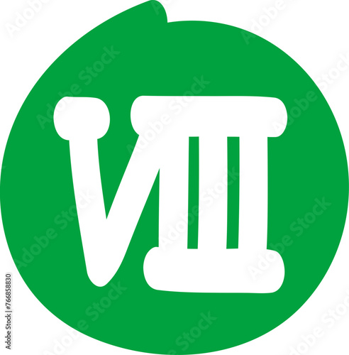 손으로 그린 숫자, 알파벳, 화살표 일러스트