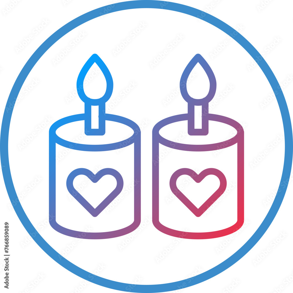 Vector Design Wedding Candle Icon Style Vector Design Wedding Candle Icon Style