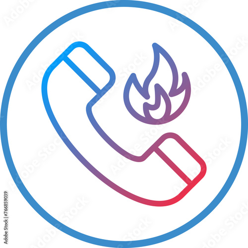 Vector Design Hotline Icon Style