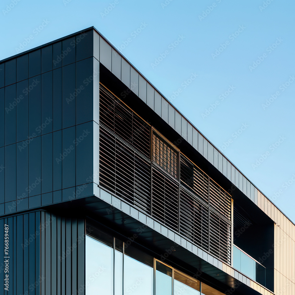 Banner of modern apartment building isolated on white background
Banner of modern apartment building isolated on white background