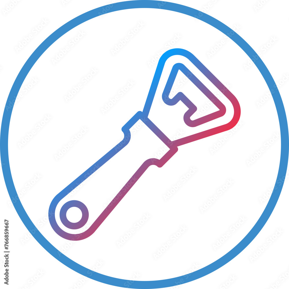 Vector Design Bottle Opener Icon Style Vector Design Bottle Opener Icon Style