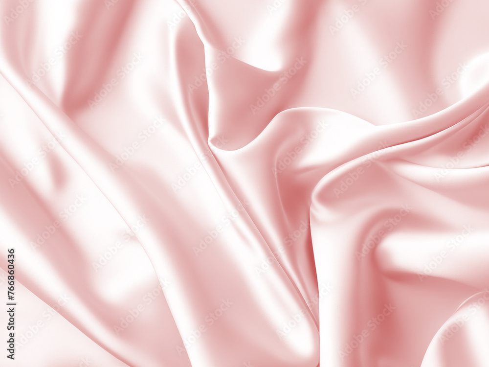 Obraz premium ピンクに染められたサテンの生地、背景素材