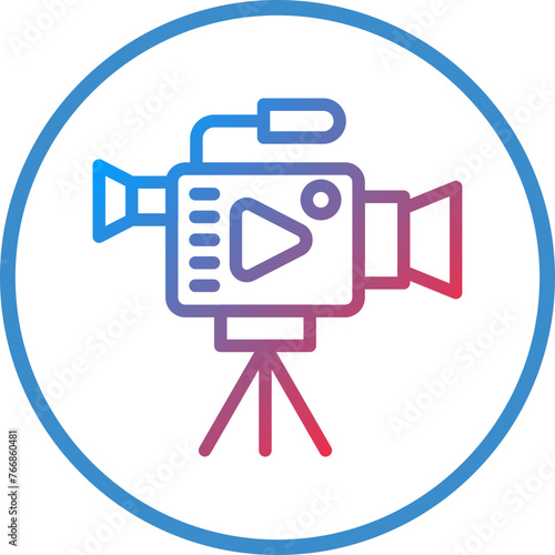 Vector Design Video Camera Icon Style