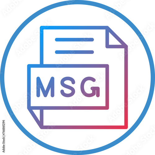 Vector Design MSG Icon Style