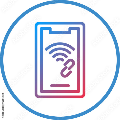 Vector Design Mobile Hotspot Icon Style