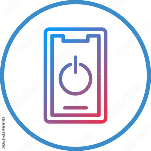 Vector Design Mobile Power Icon Style
