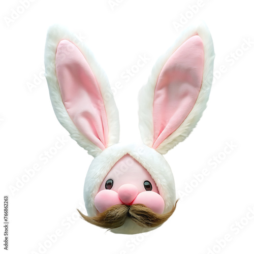 3d easter bunny ears isolated realistic hare ears collection plastic funny cartoon rabbit ears band
