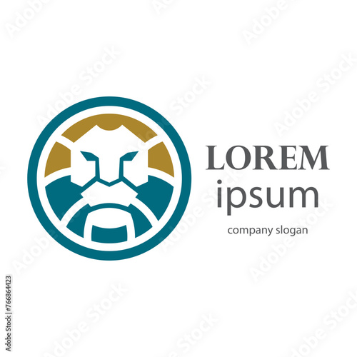 Elegant and dignified lion head logo design