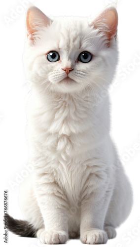 cat isolated white background