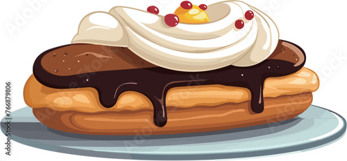 Chocolate and Whipped Cream Eclair