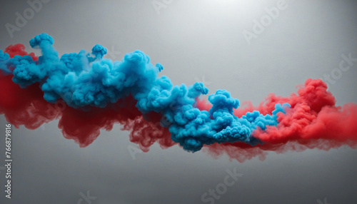  realistic isolated Red and Blue Smoke effect for decoration and covering on the transparent background colorful background