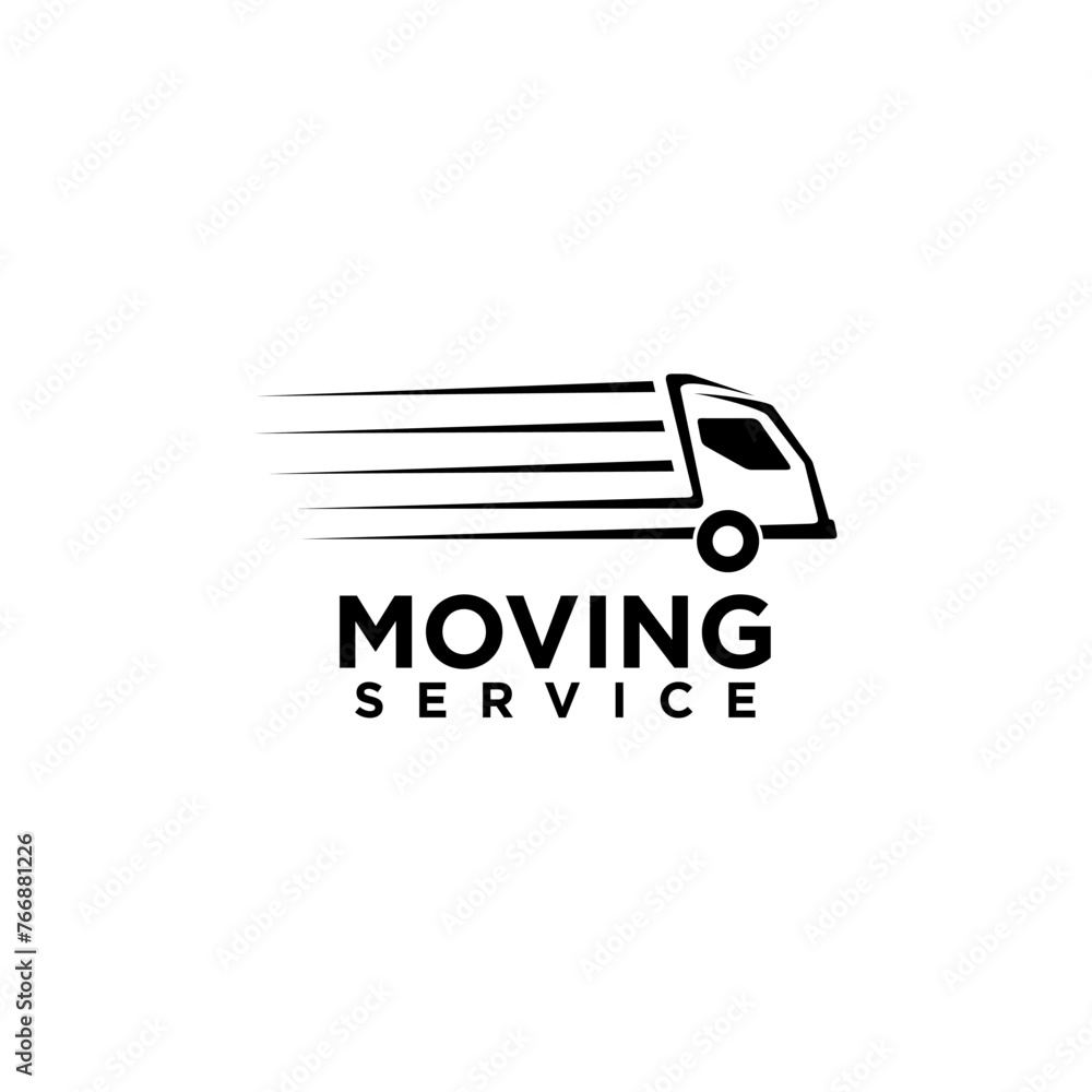 Moving service truck vector design Moving service truck vector design