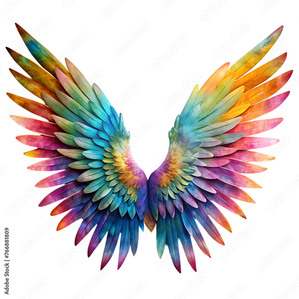 Obraz premium color wing transparent set