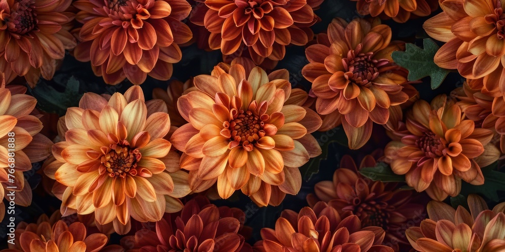 Organic Floral Texture in Warm Hues Organic Floral Texture in Warm Hues