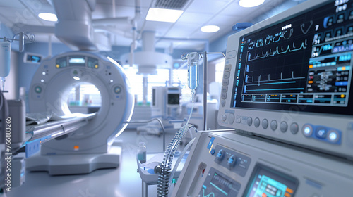 Advanced Medical Technology: Scanning Equipment in Hospital Setting