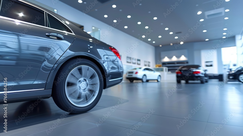 Numerous cars of various models are neatly parked inside a showroom Numerous cars of various models are neatly parked inside a showroom