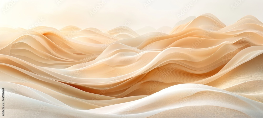 Soft, flowing lines in shades of beige and brown, creating a calming, textured illustration for peaceful content Soft, flowing lines in shades of beige and brown, creating a calming, textured illustration for peaceful content