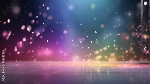Multi colorful abstract splash background, disco party design element. 