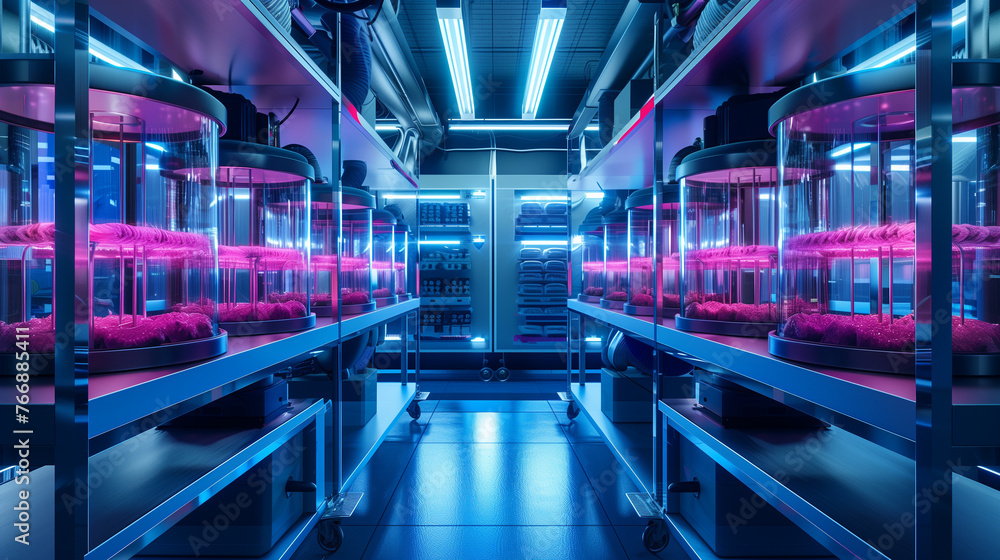 Fototapeta premium Lab-Grown Meat: Revolutionizing Protein Production