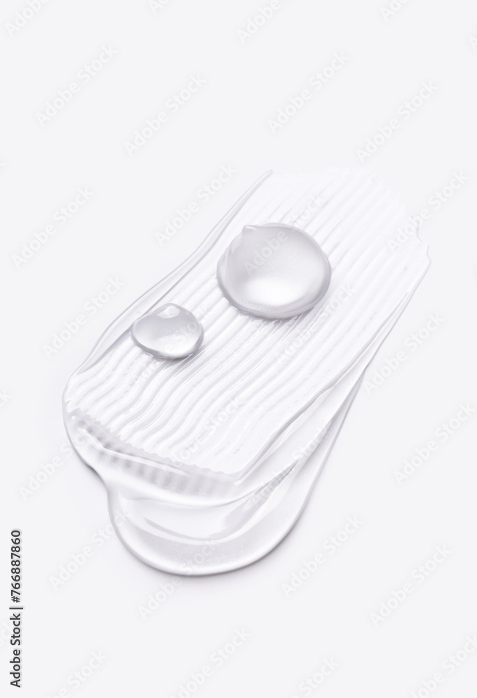 cosmetic smears cream gel texture on a light background cosmetic smears cream gel texture on a light background