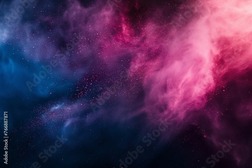Cosmic dust cloud, vibrant interstellar abstract background