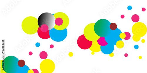 CMYK vs RGB color model icon. Types of color mixing multicolour colors illustration symbol.	