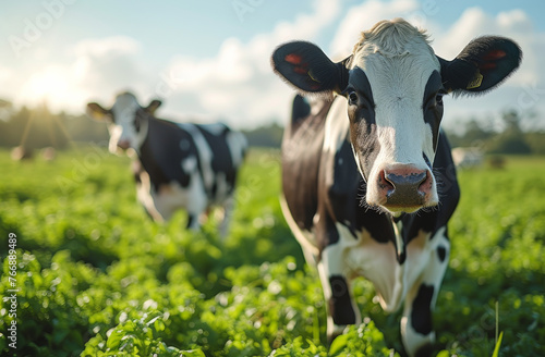 Cows standing in field © Анна Терелюк