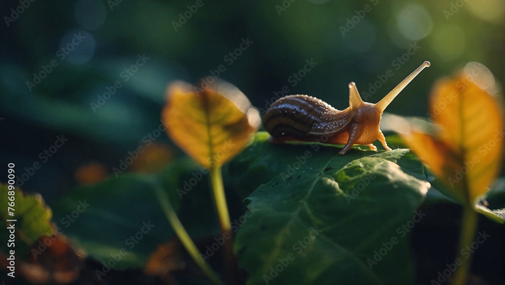 A slug leaving a trail A slug leaving a trail