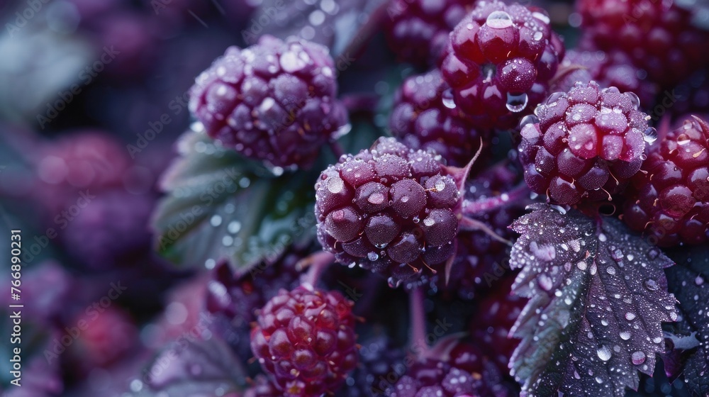 Fresh Dewy Berries Close-Up Fresh Dewy Berries Close-Up