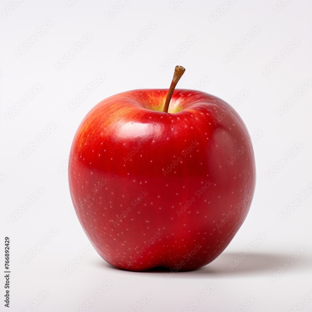 Red Apple on a white table Red Apple on a white table