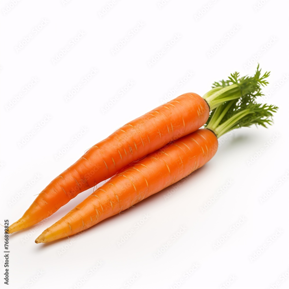 Orange Carrots isolated on white background Orange Carrots isolated on white background
