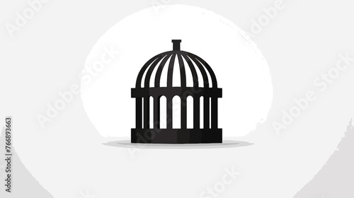 Jail icon vector logo template flat vector 