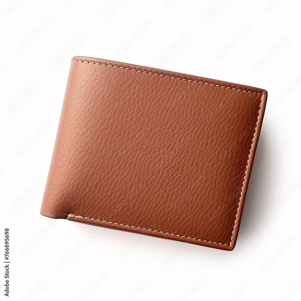 Brown Wallet isolated on a white background Brown Wallet isolated on a white background