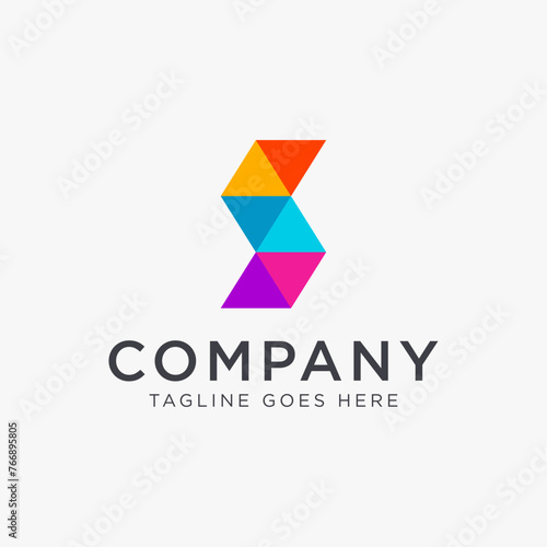 abstract colorful letter S logo icon vector template on white background Free Download abstract colorful letter S logo icon vector template on white background - GFXLoad