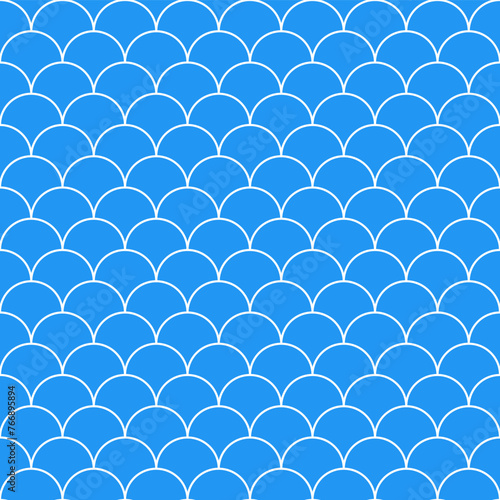 Blue fish scales pattern. fish scales pattern. fish scales seamless pattern. Decorative elements, clothing, paper wrapping, bathroom tiles, wall tiles, backdrop, background.