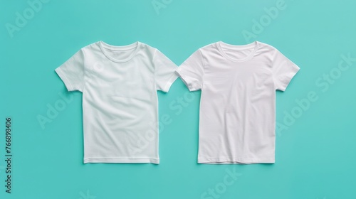 White blank t-shirt for visualizing prints and designs for designers. Mock up © masyastadnikova