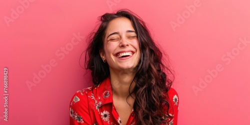 Joyful South American Woman Smiling photo