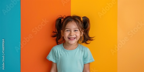 Joyful South American Girl Smiling
