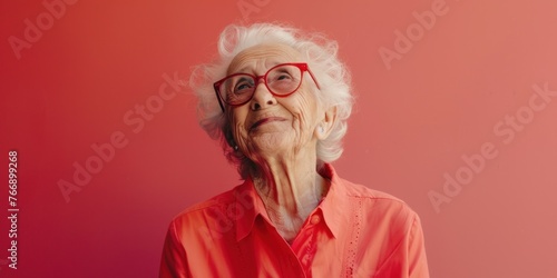 Elderly South American Lady Smiling